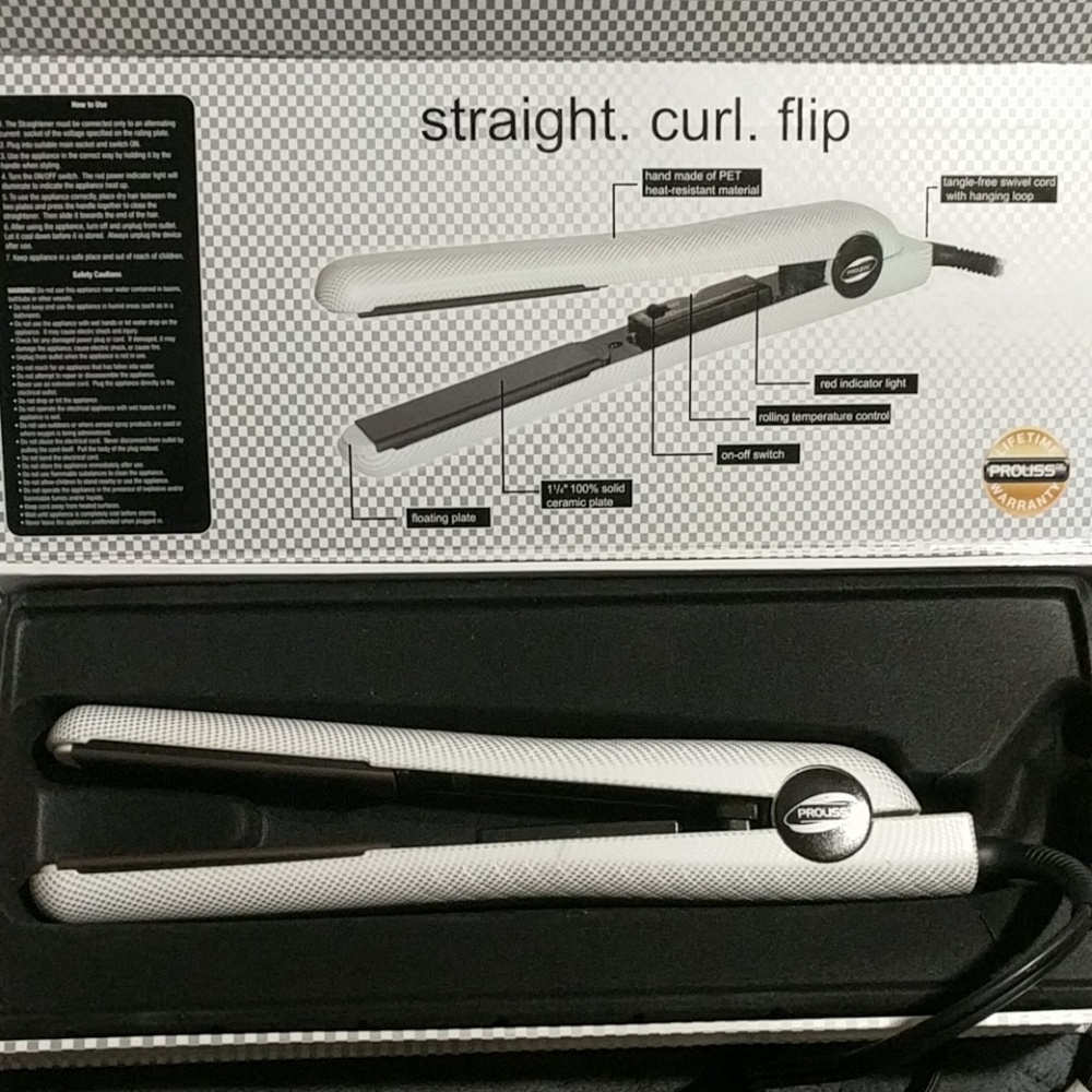 Prolisswhite pearl 1.25 ceramic styler